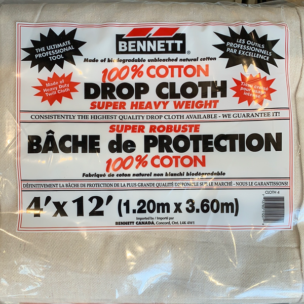 Super Heavy Weight Cotton Drop Sheets 4x12